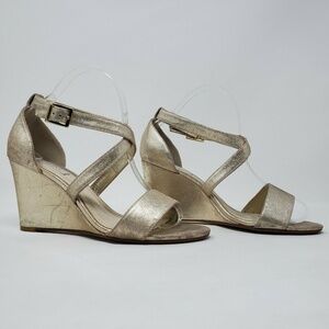 Glint Malory Wedge Heel Open Toe Sandal